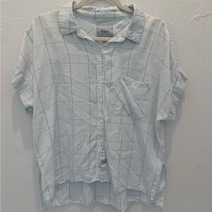 Rails Blue Checkered Button-Up Shirt